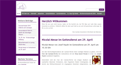 Desktop Screenshot of cantate-kirche.de